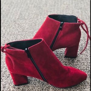 NEW Vero Cuolo 250 red ankle boots size 8.5